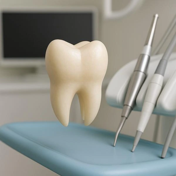 foto gigi sedang ada di dental unit