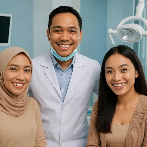 foto perbedaan bleaching dan veneer 